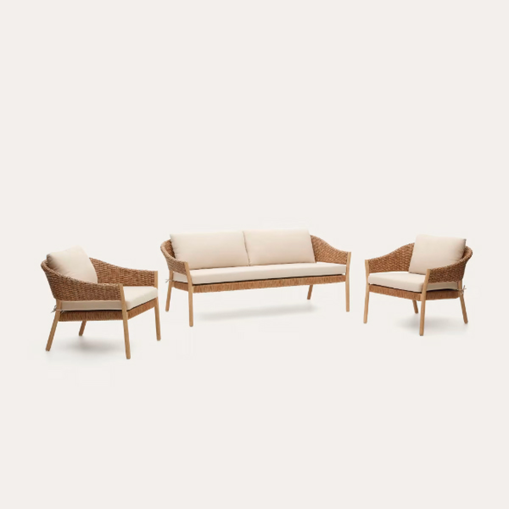 Set Pola sofá + 2 sillones // Exterior 100%