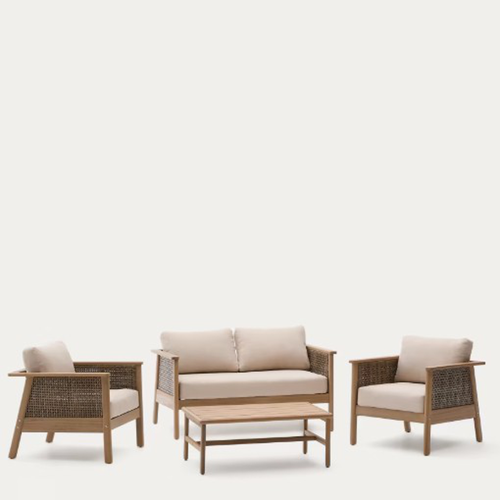 Set Alabe sofá + 2 sillones + mesa // Exterior 100%