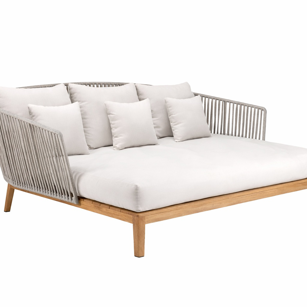 Oaxaca cama de día cuerda gris tela exterior