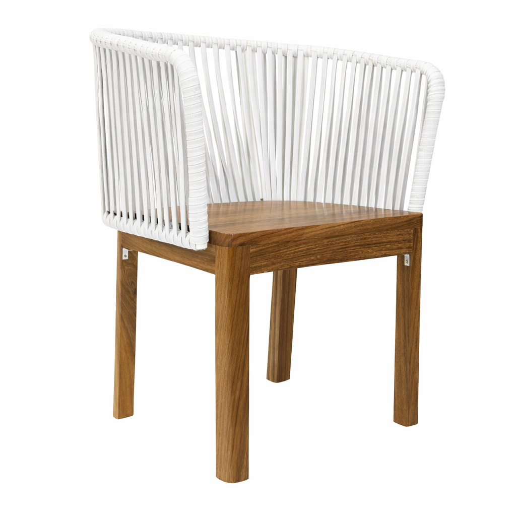 Oaxaca silla cuerda blanca base parota. // Exterior techado