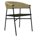 Zamora banco acero galvanizado negra cuerda textilene beige // Exterior 100%