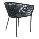  Jalisco silla estructura en aluminio cuerda textilene negra // Exterior 100% 
