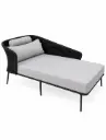 Chacala camastro para 2 personas acero galvanizado negro cuerda textilene negra // Exterior 100 %
