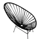 Acapulco silla original metal negro y cuerda color a elegir // Exterior techado