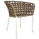 Bolaños silla acero galvanizado beige cuerda textilene beige // Exterior 100%