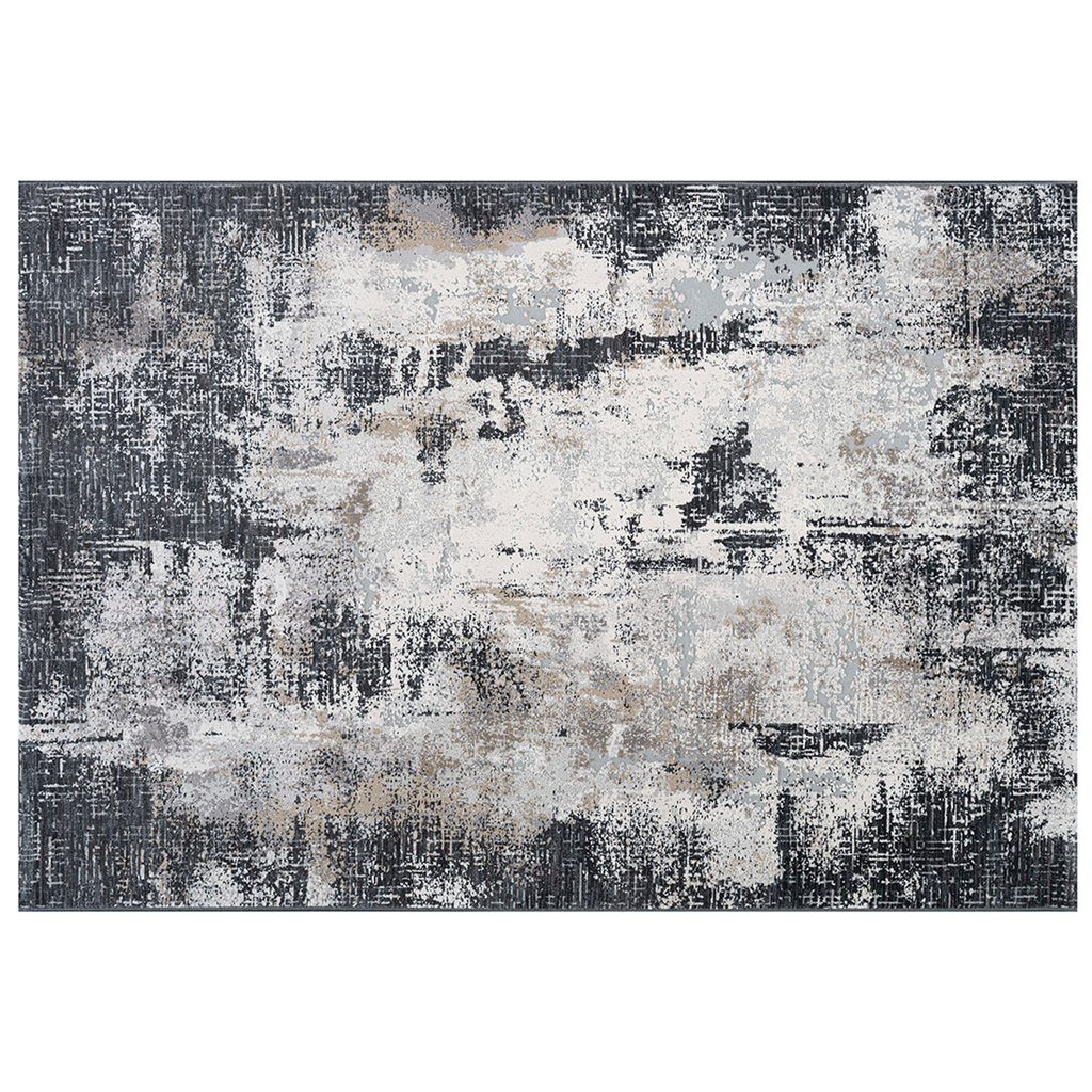Yone tapete decorativo gris con blanco y negro 160x230 // MS