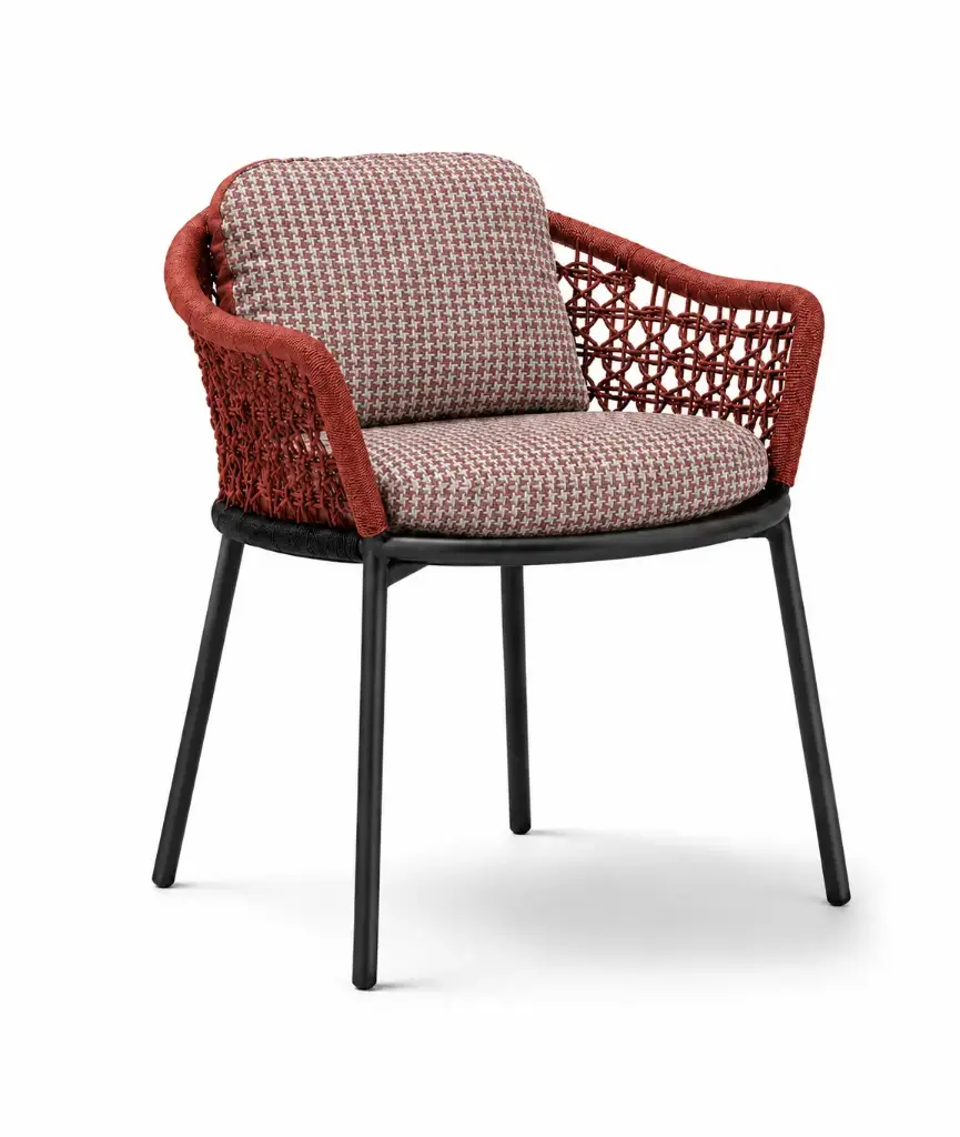 Bochil silla acero galvanizado, cuerda textilene y loneta // Exterior 100%