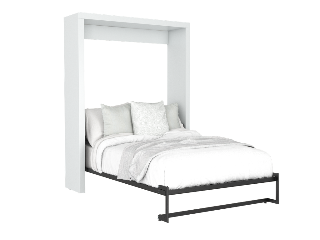 Lina base de cama individual con laminado de madera color titanio // MS