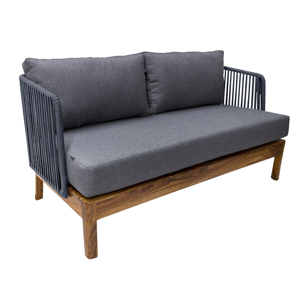 Oaxaca love seat gris tela loneta