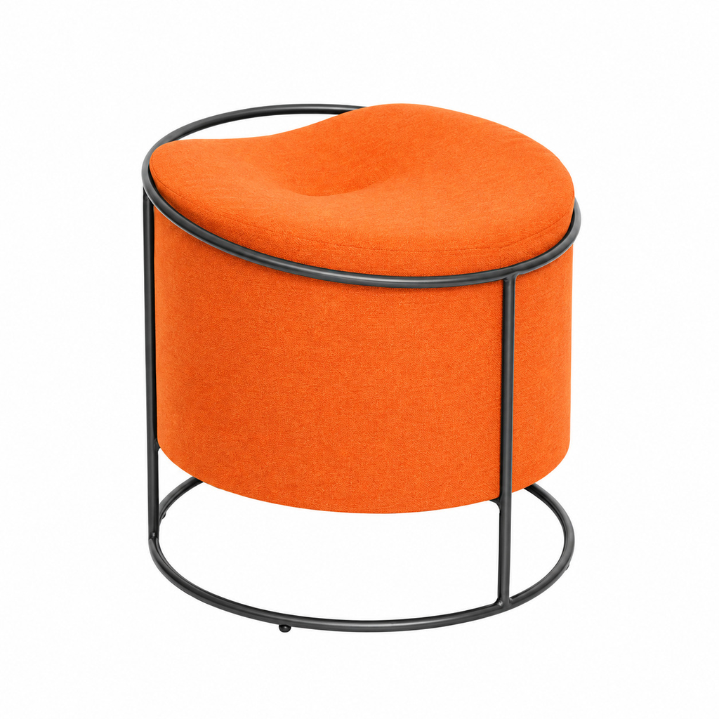 Elektro taburete base metalica naranja // MP