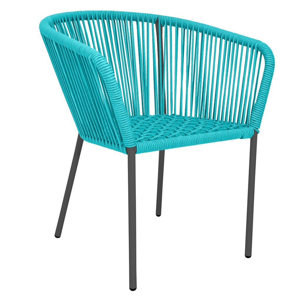 Ameca silla estructura grafito cuerda aqua