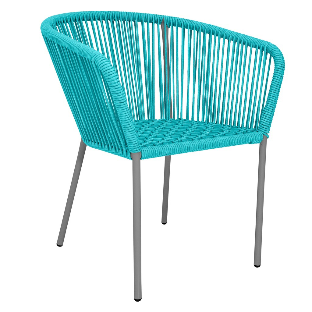 Ameca silla estructura gris cuerda aqua