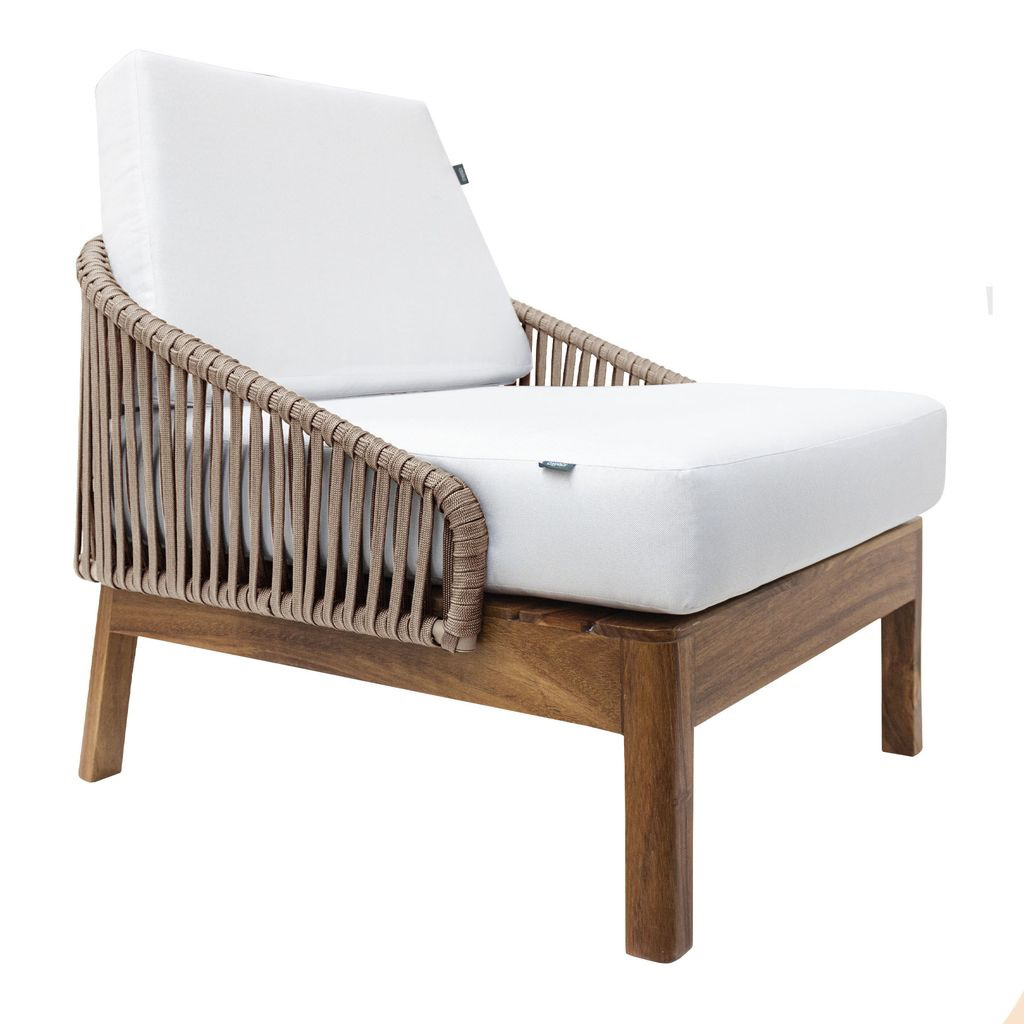 Oaxaca sillon lounge cuerda beige tela loneta