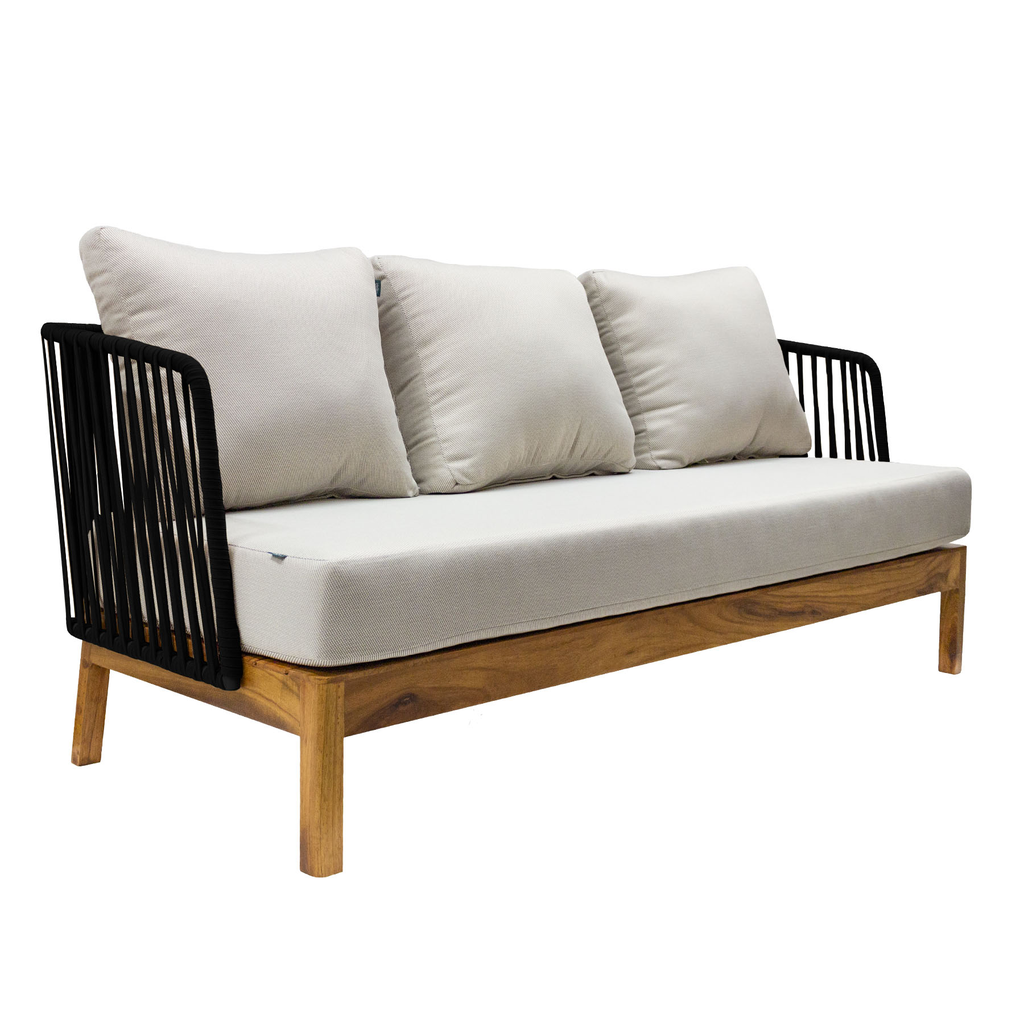 Oaxaca sofa cuerda negra tela curri