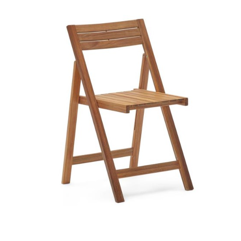 Sadirar silla plegable de exterior de madera maciza de acacia FSC 100% // KH