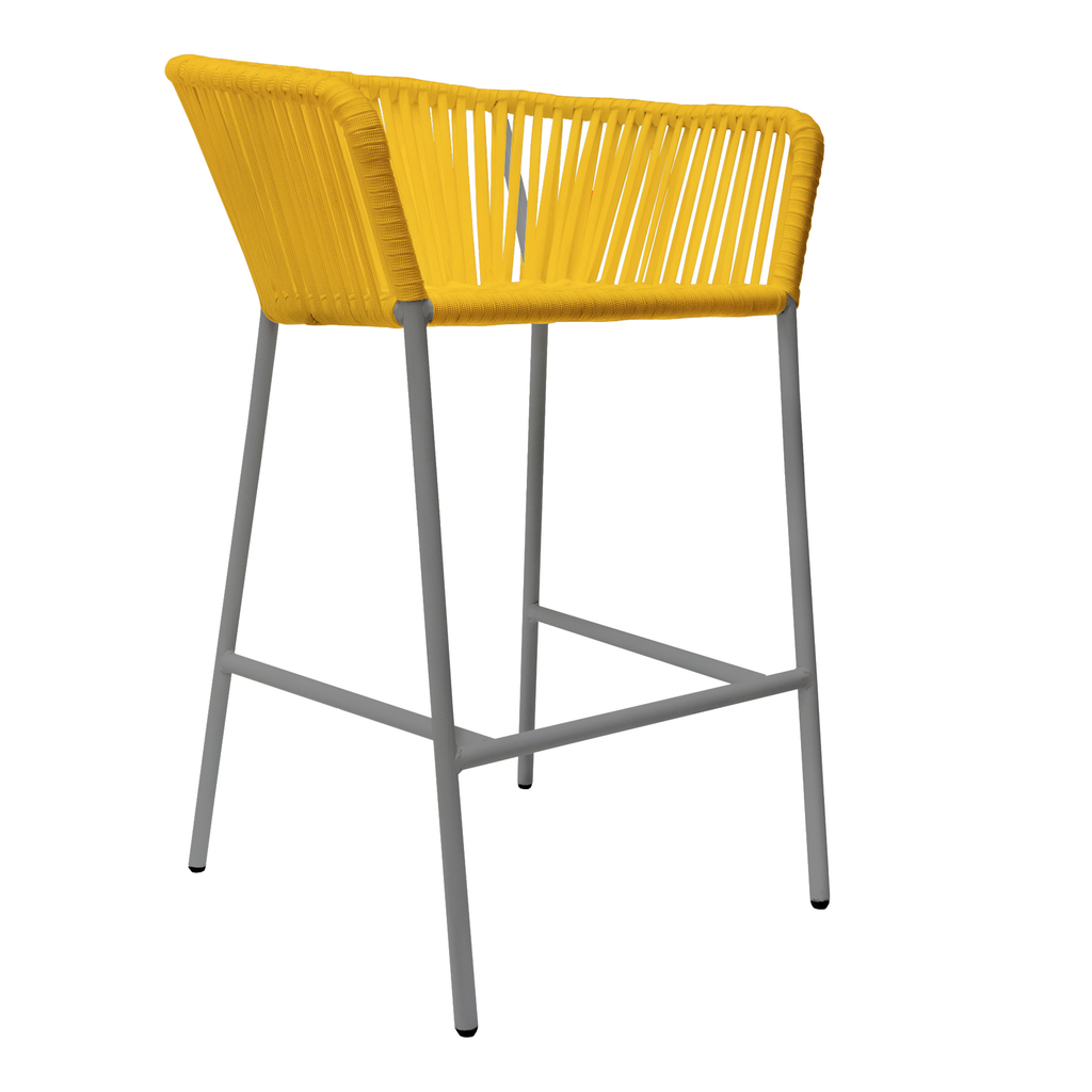 Jalisco banco metal gris cuerda mango // Exterior techado