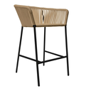 Jalisco banco metal negro cuerda beige // Exterior techado