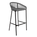 Tequila banco counter metal negro cuerda gris // Exterior techado