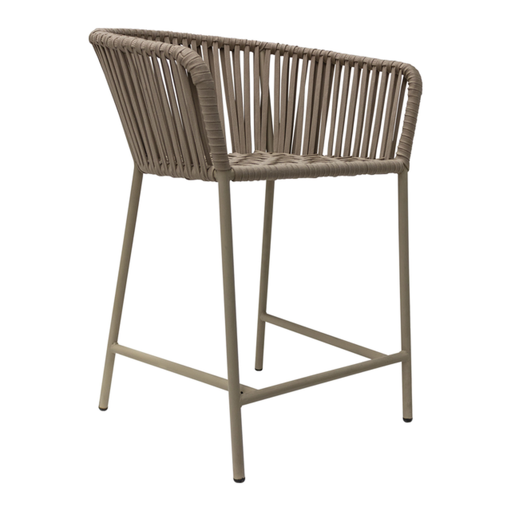 Jalisco banco counter metal negro cuerda beige // Exterior techado