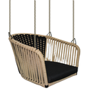 Jalisco columpio acero galvanizado negro // Exterior 100%