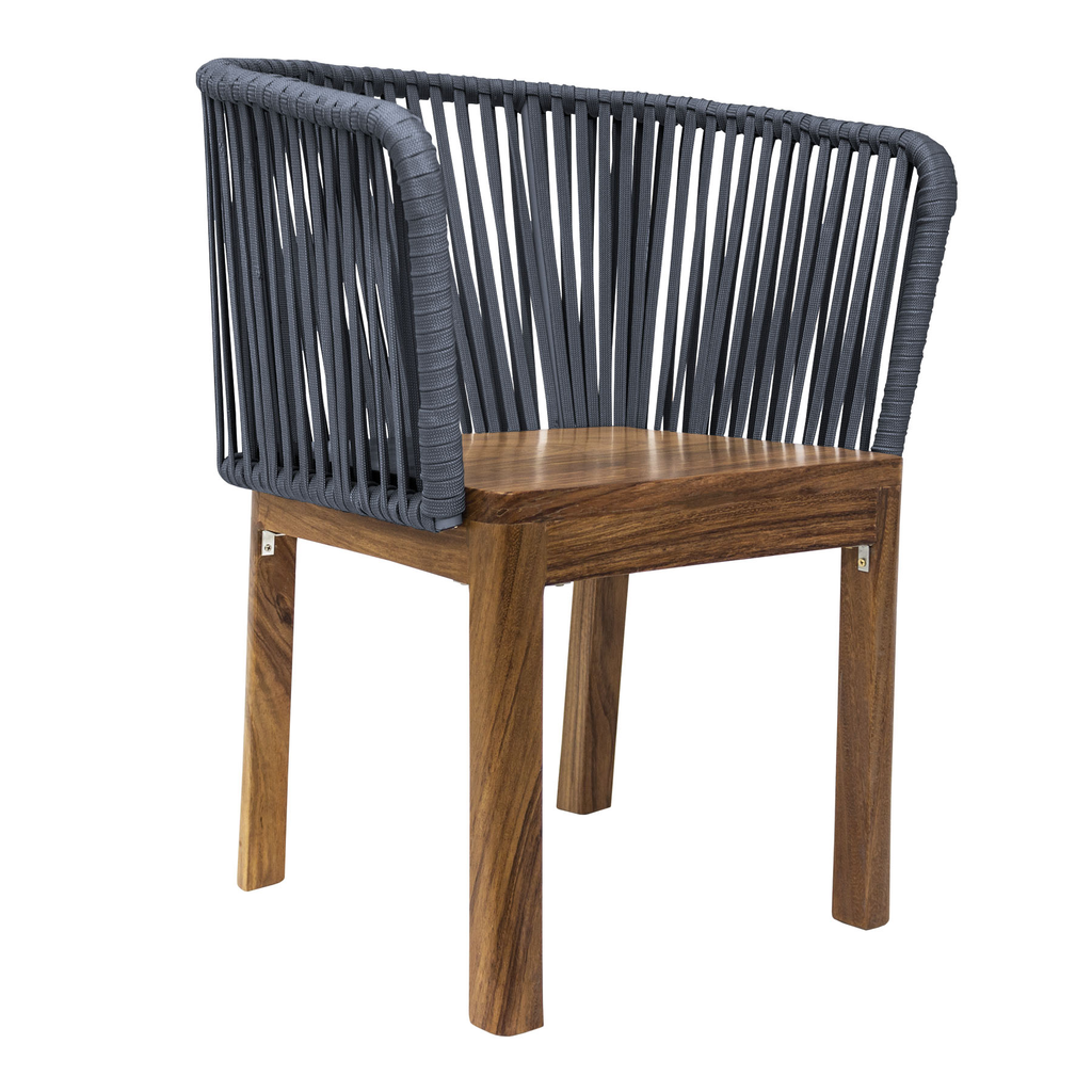 Oaxaca silla cuerda gris base parota // Exterior techado