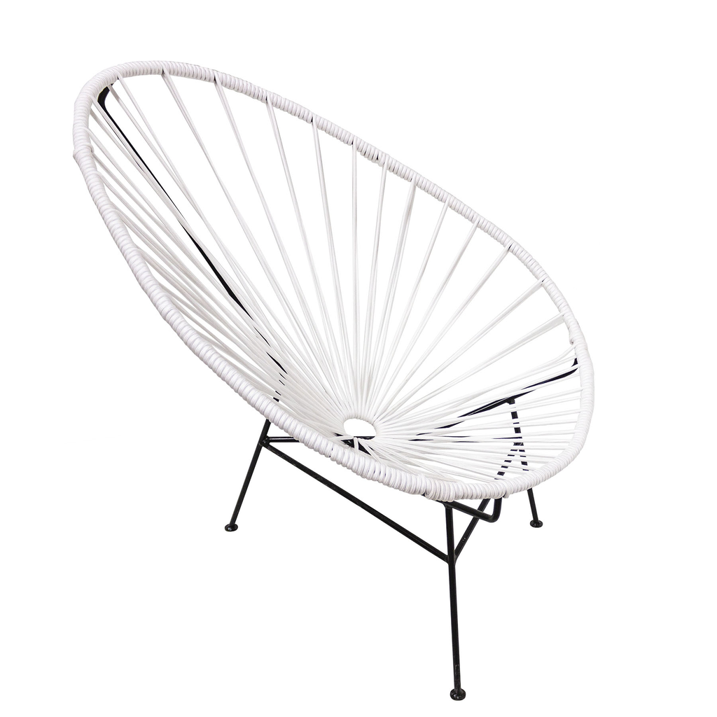 Acapulco silla original metal negro cuerda a elegio // Exterior techado