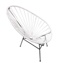 Acapulco silla original metal negro y cuerda negra // Exterior techado