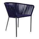 Jalisco silla metal gris cuerda azul marino // Exterior techado