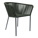 Jalisco silla metal gris cuerda verde militar // Exterior techado
