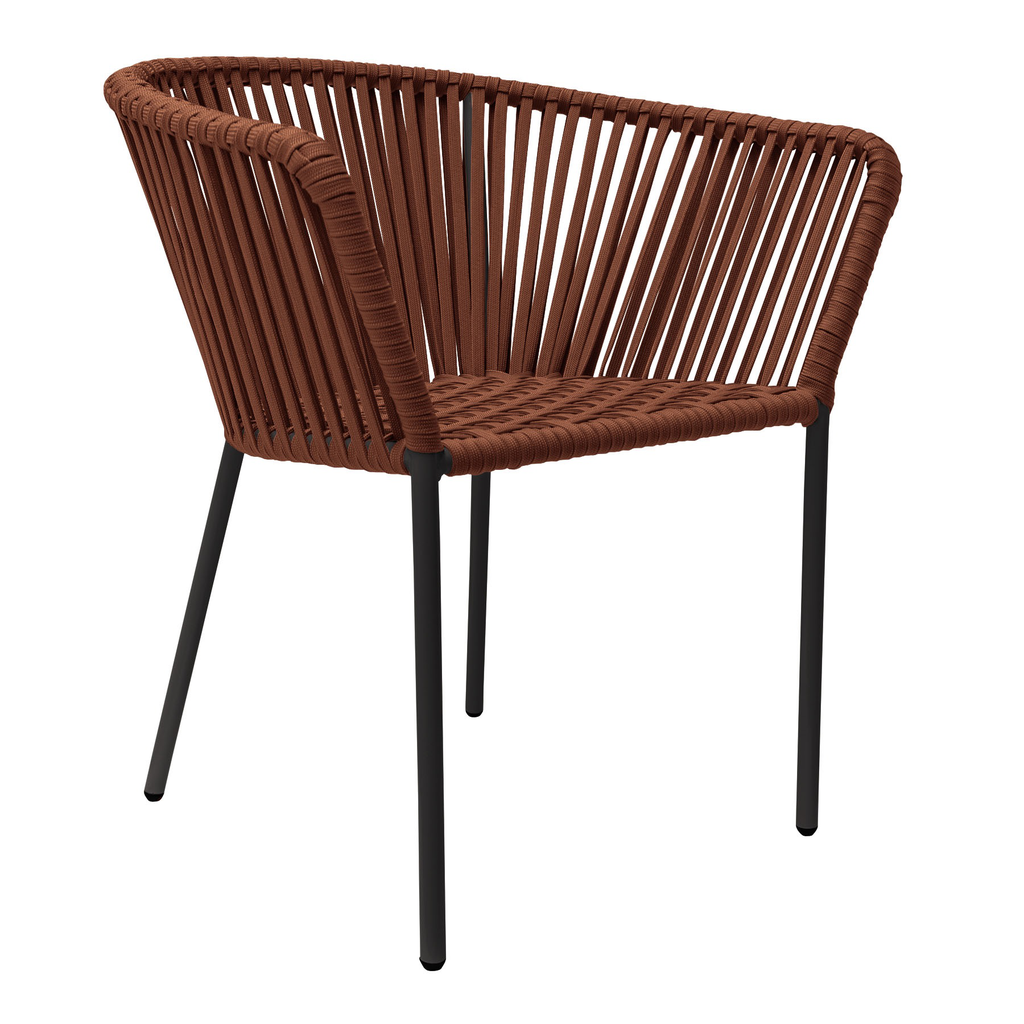 Jalisco silla metal negro cuerda terracota // Exterior techado