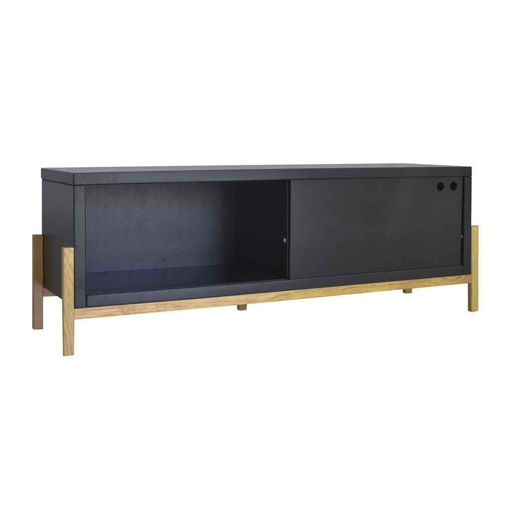 Minerva mueble tv negro // Outlet