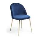 Mystere silla terciopelo azul // Outlet