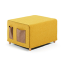 Kos puf cama mostaza // Outlet