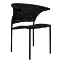 Taxco silla negro // Exterior techado 