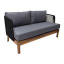 Oaxaca love seat negro tela curri