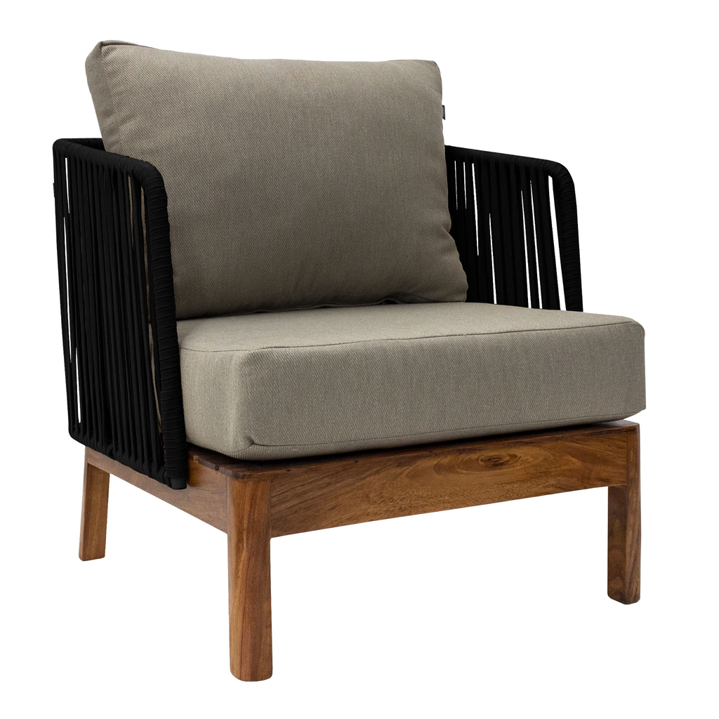 Oaxaca sillon cuerda negra tela loneta antidecoloración // Exterior techado