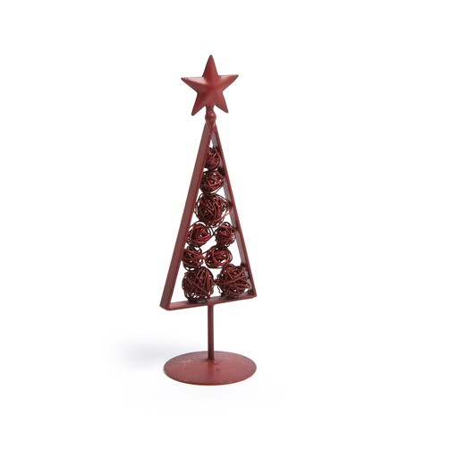 [AA3390R04] Chinny arbol decorativo metal rojo // Outlet