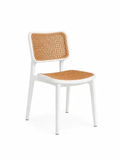 [59269SI] Saint mitchel silla de exterior blanca // Exterior 100%