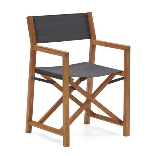 [J0700001JJ01] Thianna silla de exterior negro // Outlet