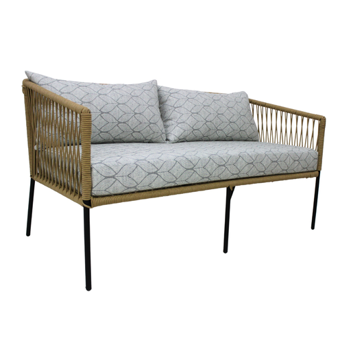 [TE176CU] Tequila love metal negro cuerda beige tela curri // Exterior techado
