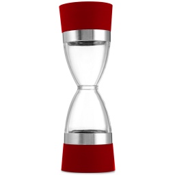[MP2197] Hourglass molino de pimienta doble color rojo // MP