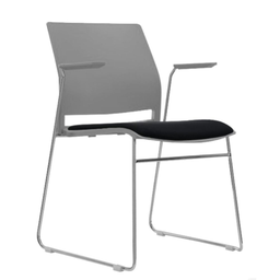 [MP027AB] Walker silla de oficina visita cb blanco con negro // MP