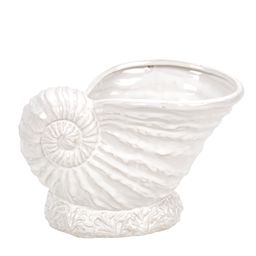 [SA00520000] Caracol figura decorativa ceramica blanca // MP