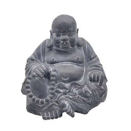 [SA00549000] Buda feliz figura decorativa gris // MP