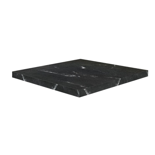 [MARMO876] Cubierta melamina estratificada marmol negro 80x80