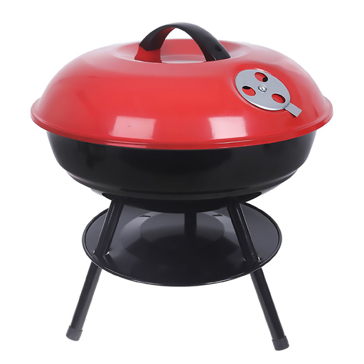 [AP2185] Portatil asador al carbón circular rojo // Outlet