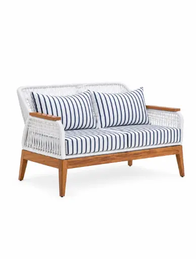 [53578SO] Puerto dorado love seat cojineria sunbrella nautica // Pedido especial min. 4 pz