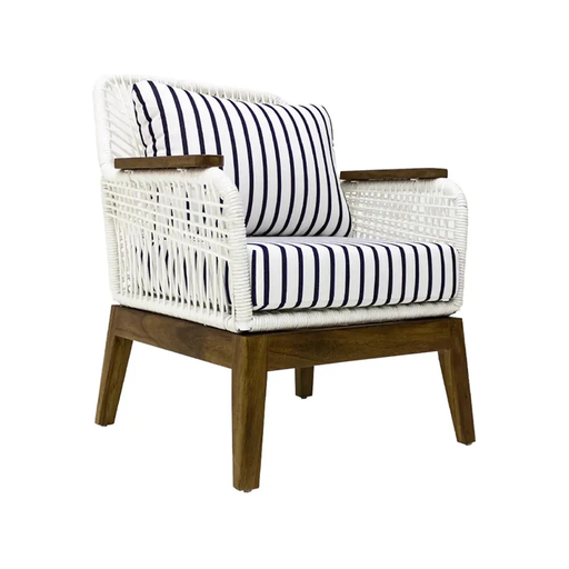 [51053SI] Puerto dorado sillón cojinería sunbrella nautica // Pedido especial min 8 pzs.