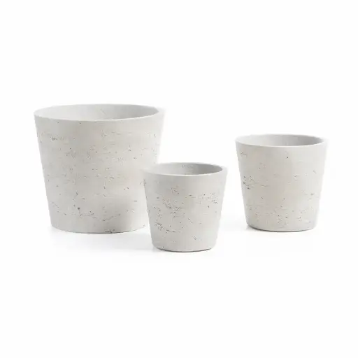 [AA1156RF03] Low set de 3 maceteros gris // Outlet