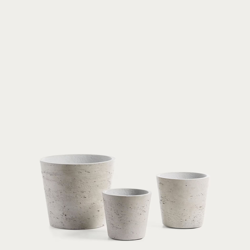 [AA1156RF03] Low set de 3 maceteros gris